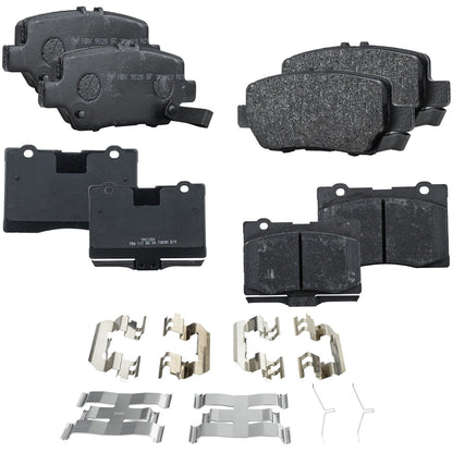 Set of 4 NAO Brake Pads for Acura RL (2005–2012)