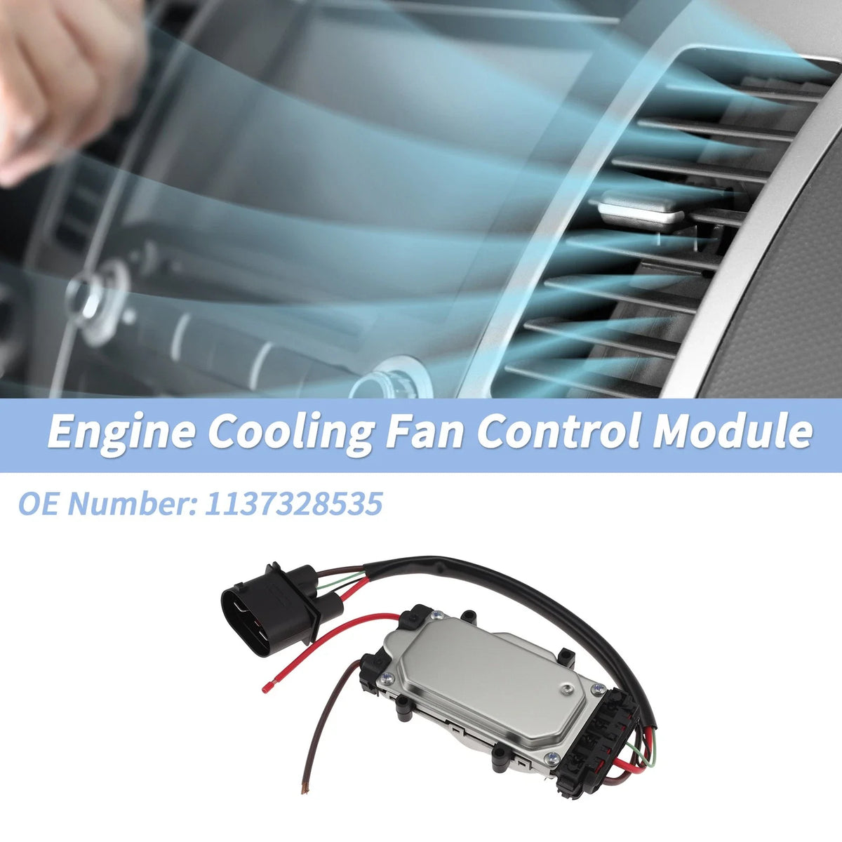 Engine Cooling Fan Control Module No.1137328535 for Audi Q7 (2007–2009)
