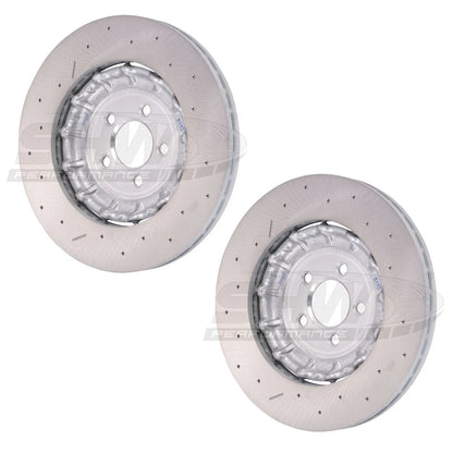 2X Front 390mm Disc Brake Rotors for Dodge Challenger Charger