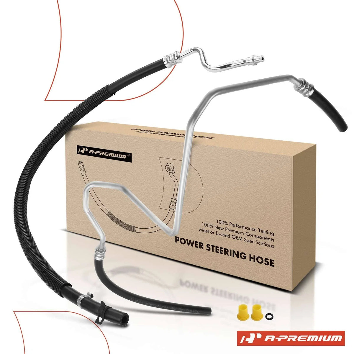 2X Power Steering Return Line Hose Assembly for Ford F-150 (2004–2009)