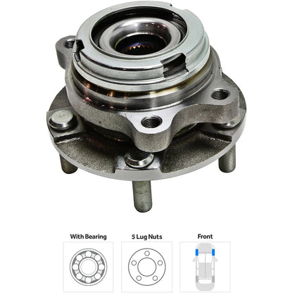 Set of 2 Front Wheel Hubs for Coupe (2-Wheel Drive)