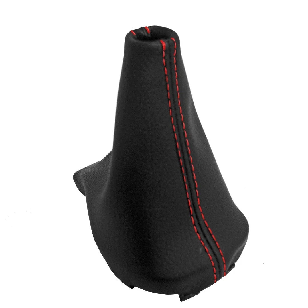 Automatic Shift Boot for Kia Soul (2011–2013) Red Stitch Leather Synthetic