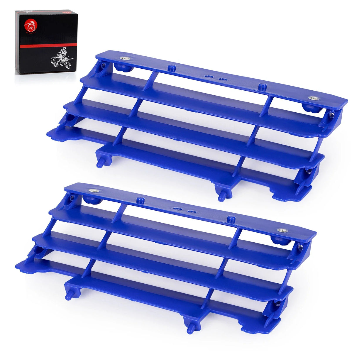 Set of 2 Blue Radiator Louvers for Yamaha YZ125 YZ125X YZ250 YZ250X 2006-2022