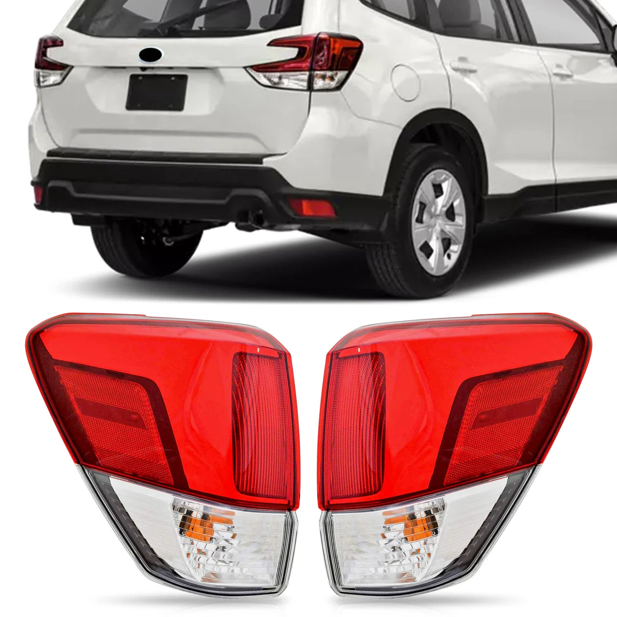 Set of 2 Tail Lights for Subaru Forester (2019–2021)