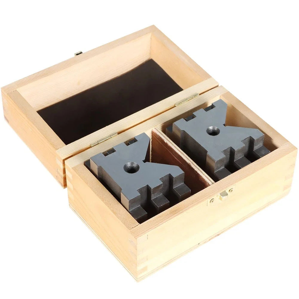 Set of 2 V-Block and Clamp for Multi-Use Precision (2-3/8" x 2-3/4" x 2")
