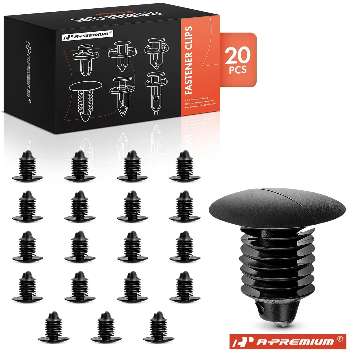 20x Nylon Radiator Baffle Retainer Clip for Buick Cadillac CTS (2003–2019)
