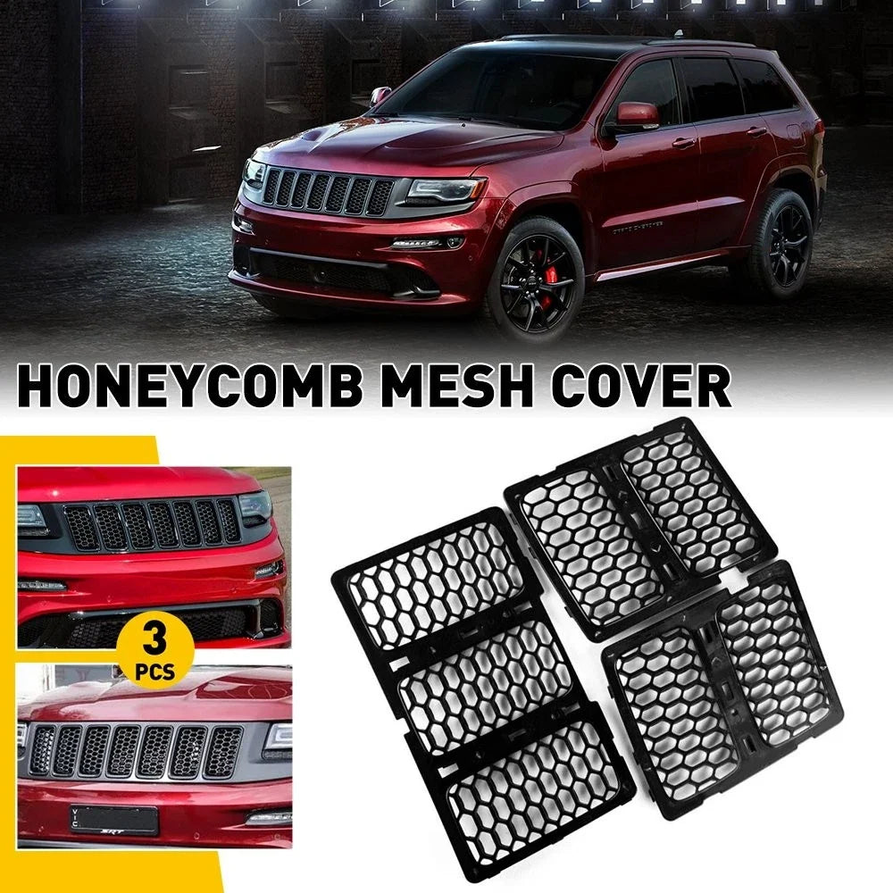 3PCS Front Grill Mesh Insert for Jeep Grand Cherokee (2014-2016)