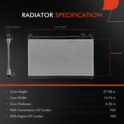 Cooling Radiator for 2015-2020 Honda Fit