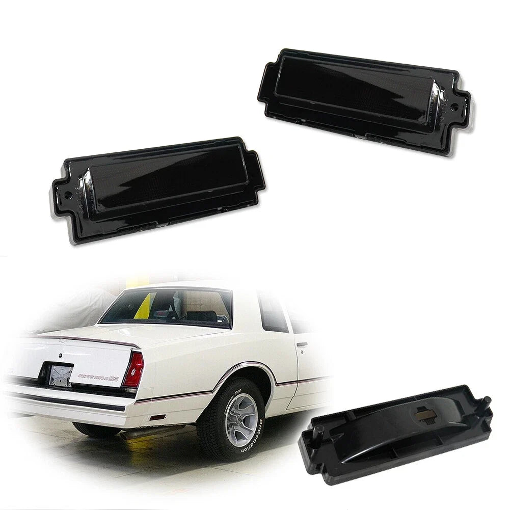 2PC Smoked Rear Side Marker Lights for Chevy Monte Carlo (1981–1988)