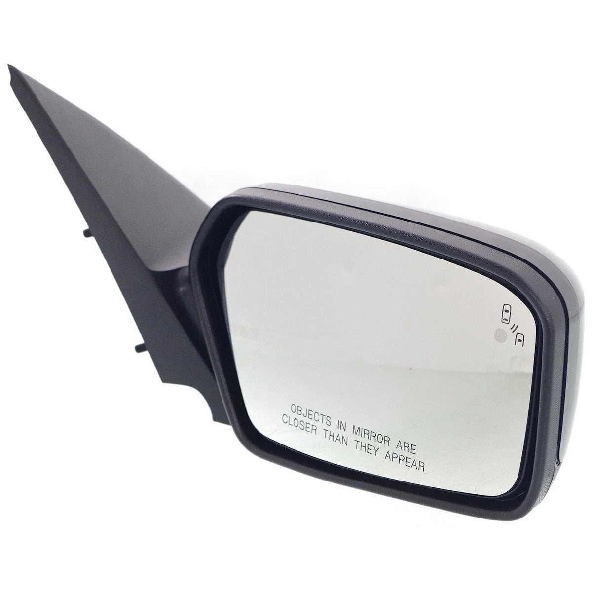 Black Set of 2 Power Heated Mirrors for 2010-2012 Ford Fusion
