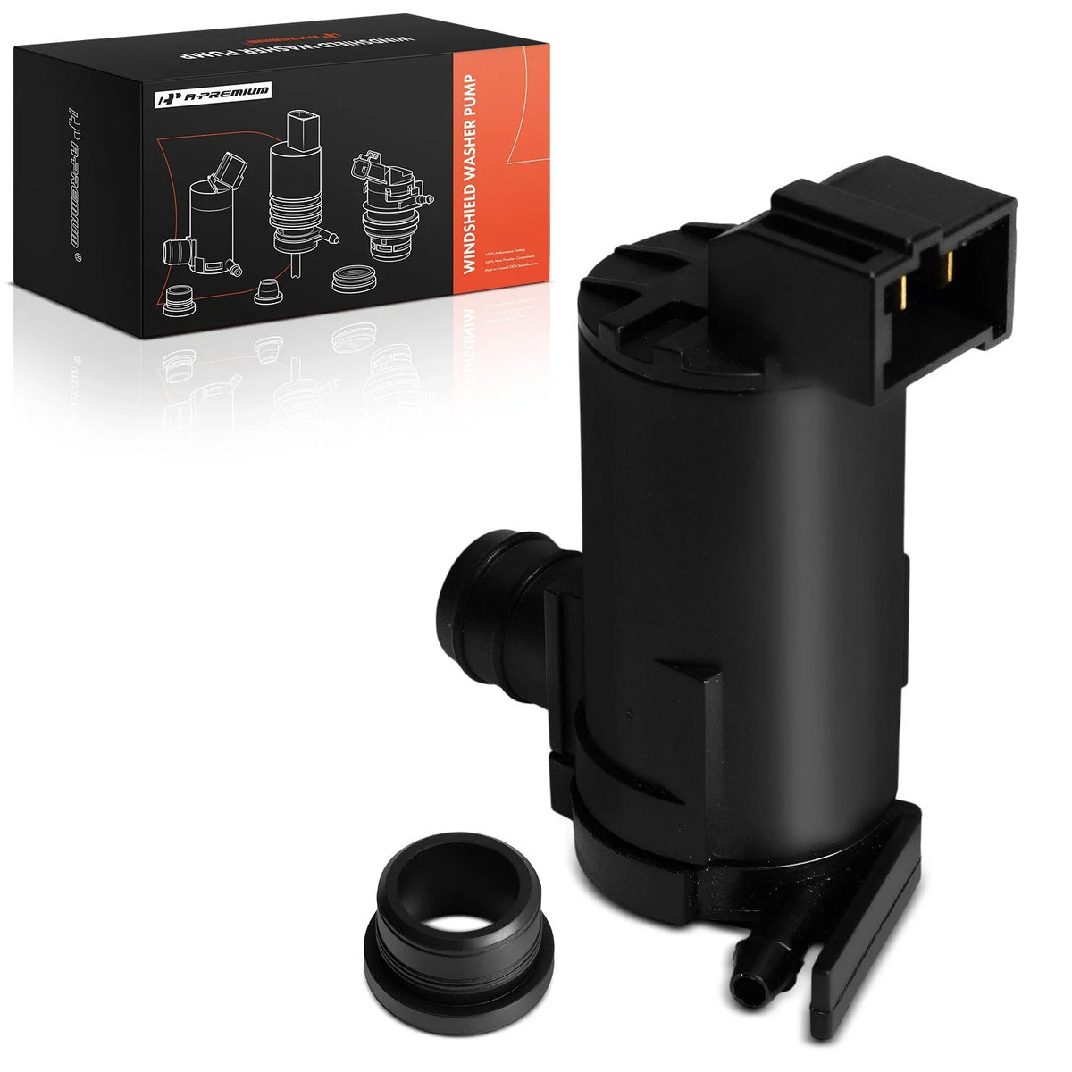 Front Washer Pump with Rubber Grommet for Nissan Sentra (1982–1994)
