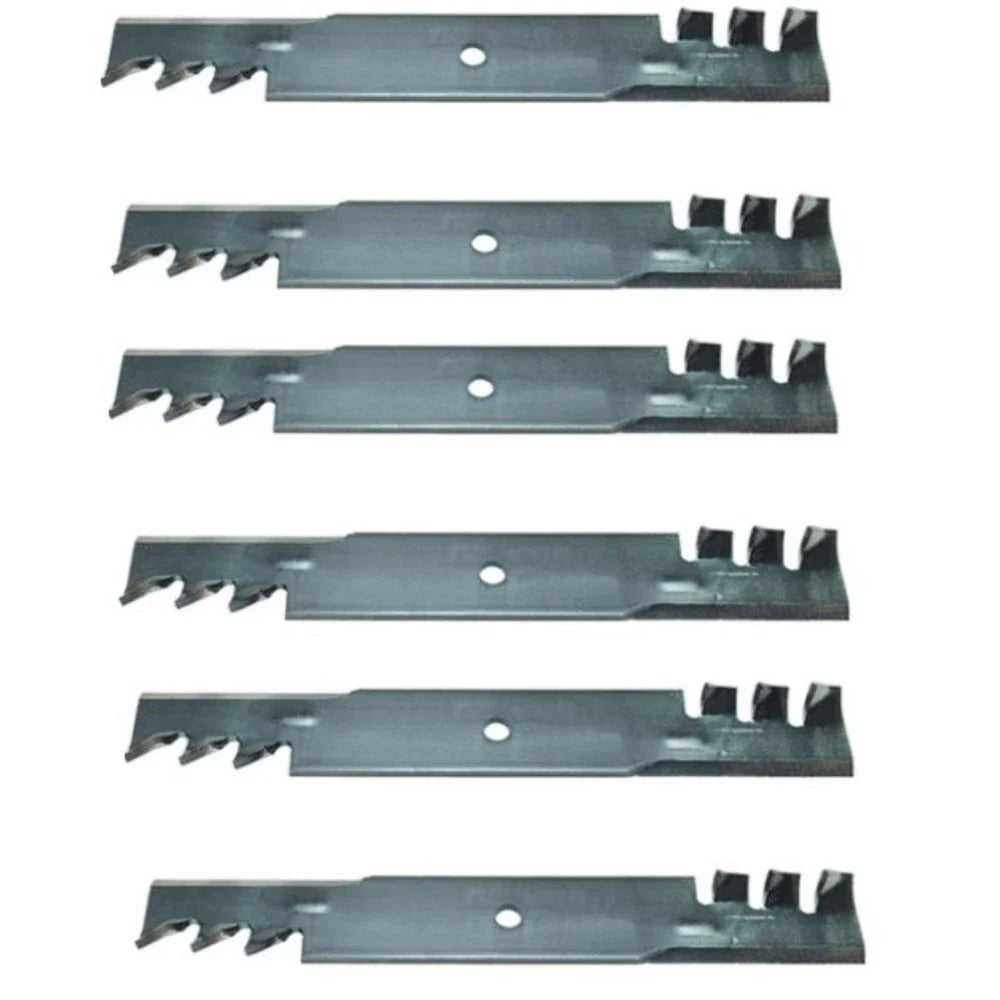 6X Toothed Mulching Blade for John Deere (Replaces AM104489)