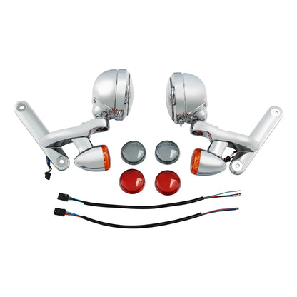 Set of 2 LED Fog Light Brackets for Harley Road King (1994–2023)