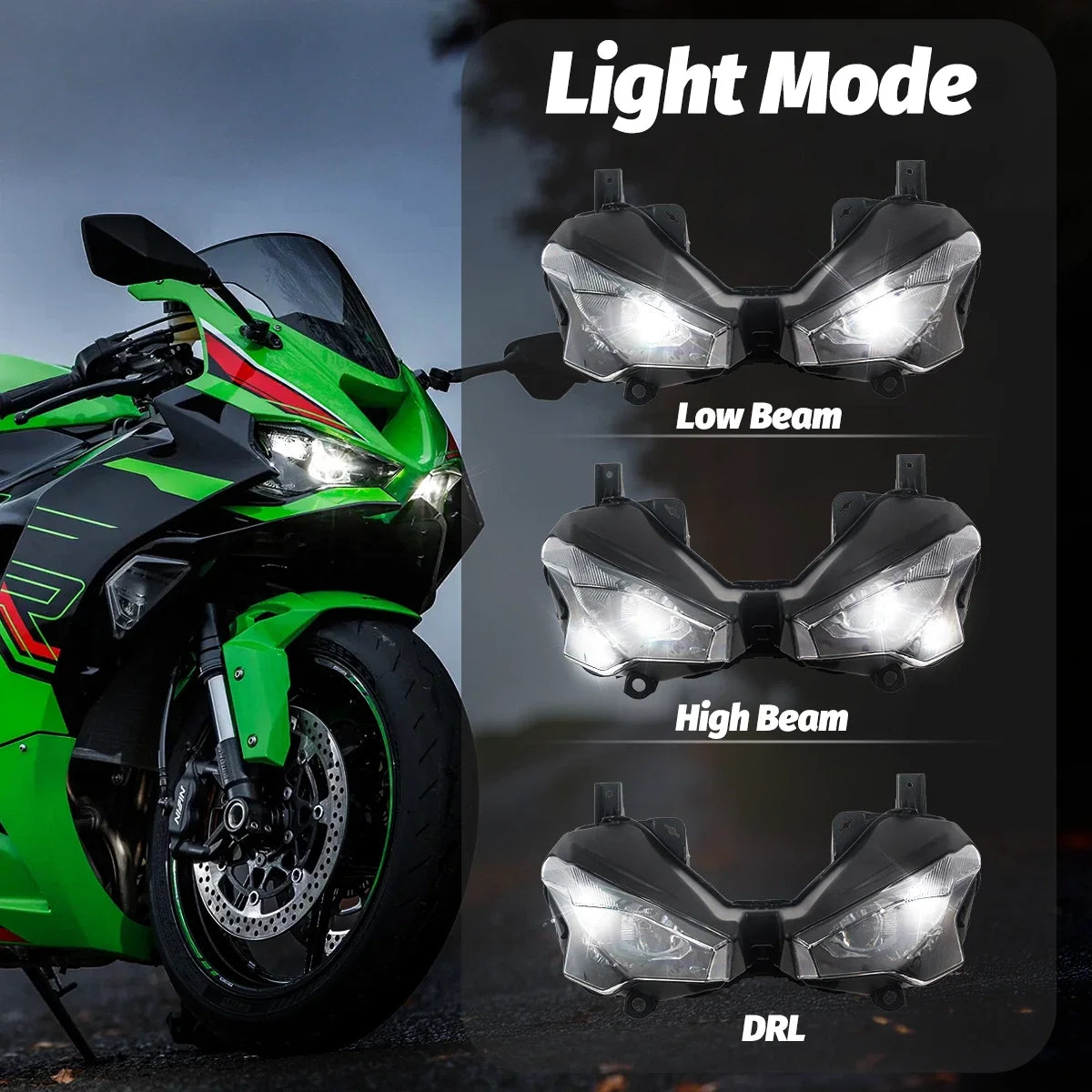 Front Headlight Unit for Kawasaki Ninja ZX6R 2024-2025 ZX636