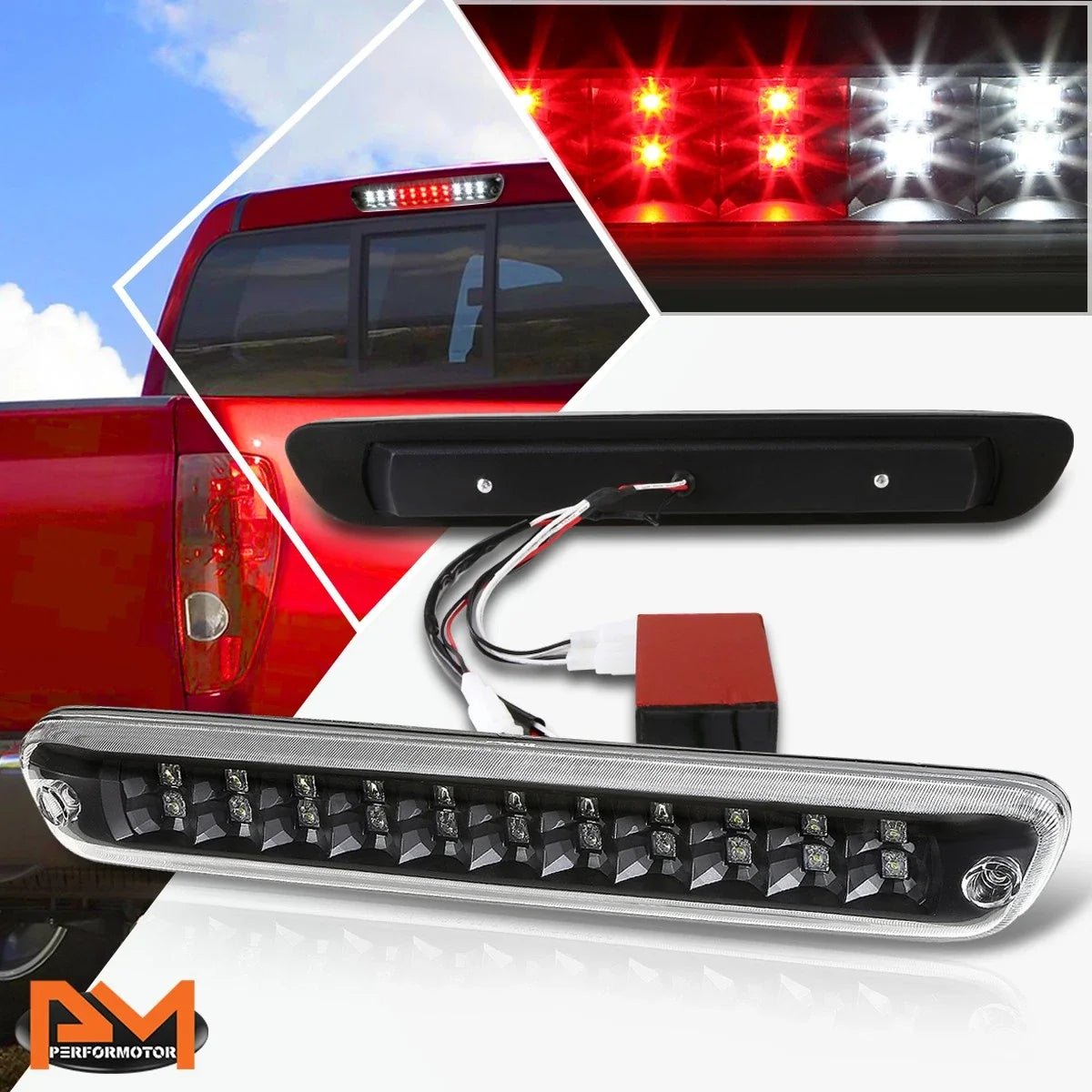 LED Third Brake Light Dual Row for 2004-2012 Chevrolet Canyon/Colorado