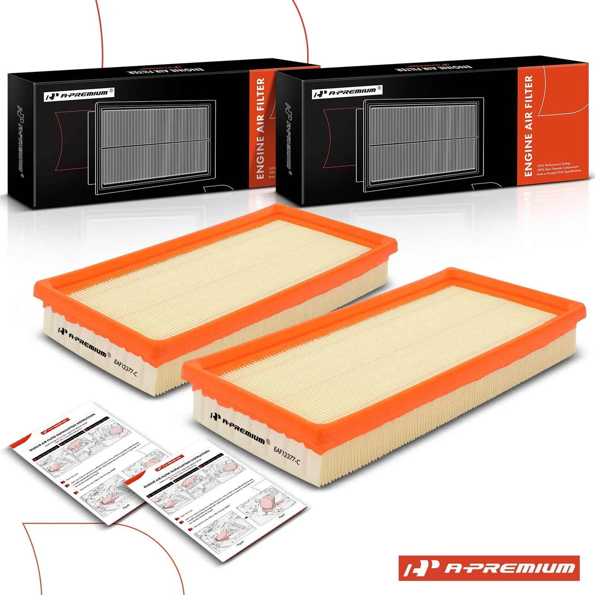 2X Engine Air Filter for Dodge Grand Caravan (1987–2000)