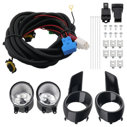 Fog Light Set for Toyota Highlander (2008–2010) w/Switch Bulb Bracket 814810E030C0