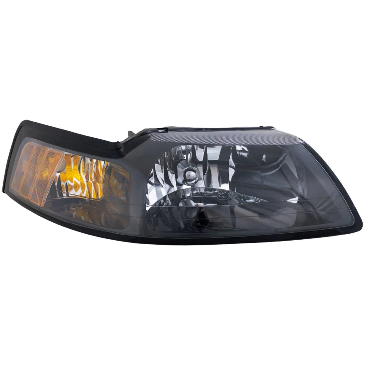 Right Headlight for Ford Mustang (1999–2004) Halogen Black Housing
