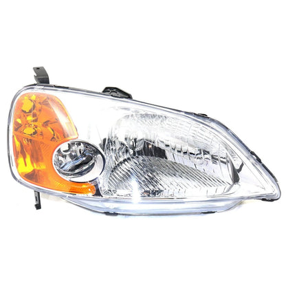 Headlight Set for Honda Civic (2001–2003) Halogen CAPA