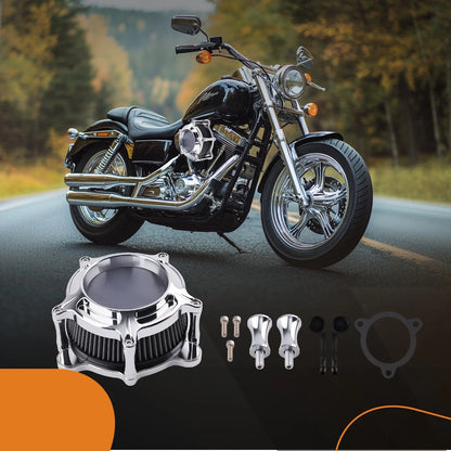 Air Intake Filter Kit - Black Aluminum for FLSTNSE FLSTSE (2011-2015)