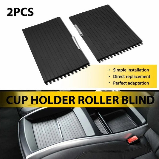 Front Console Cup Holder Roller Blind Cover for BMW X5 X6 (2007–2013)