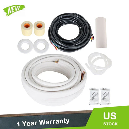 Install Kit for Mini Split Heat Pump Systems (1/4" - 3/8" Dia, 50 Feet)