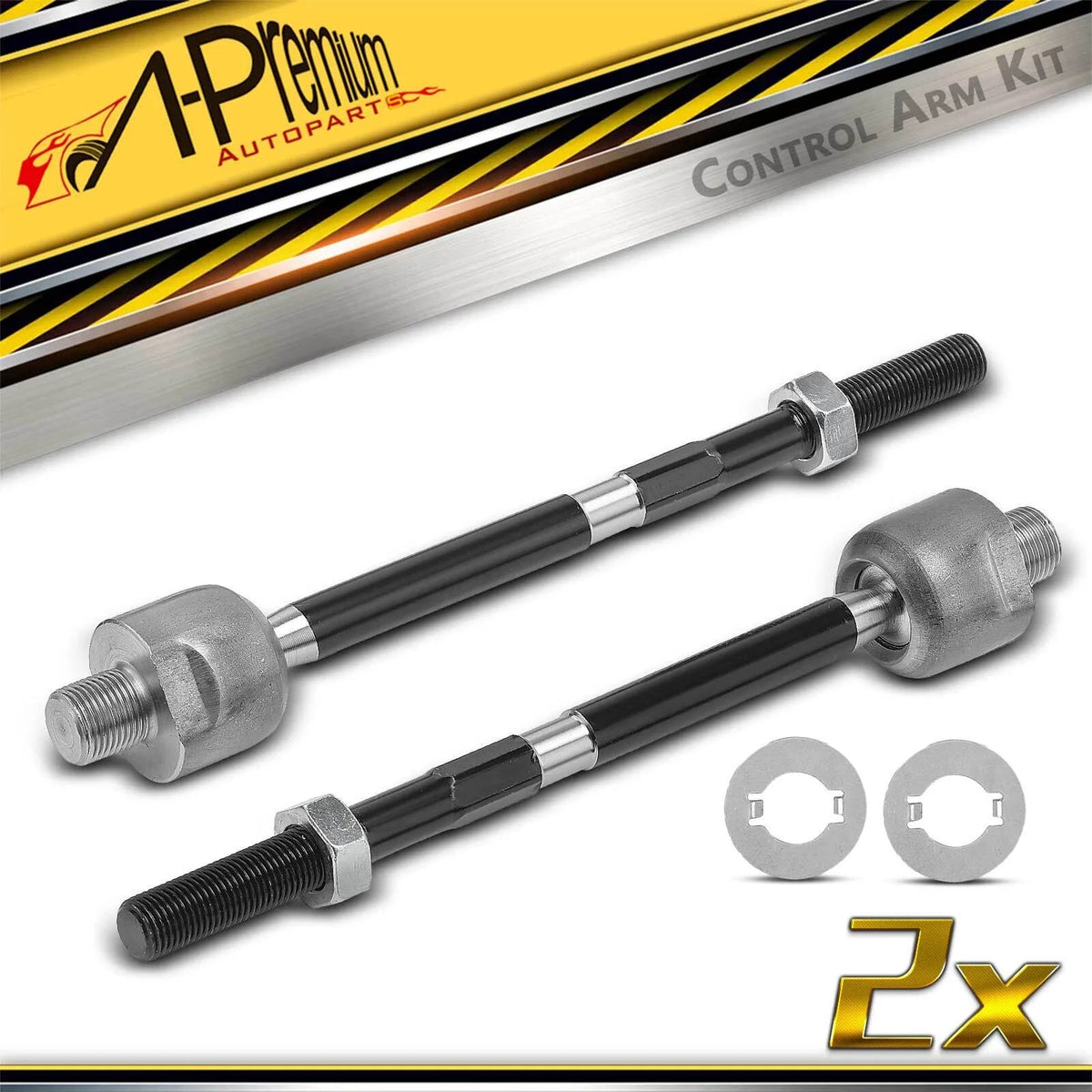 2X Front Inner Tie Rod End for Honda Insight (2000–2006)