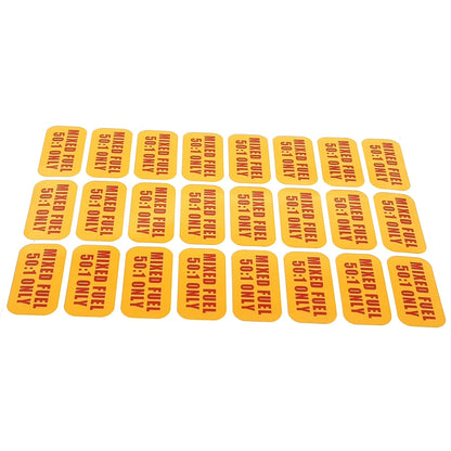 2-Stroke Mix (50:1) Vinyl Decals for Mixed Fuel Only