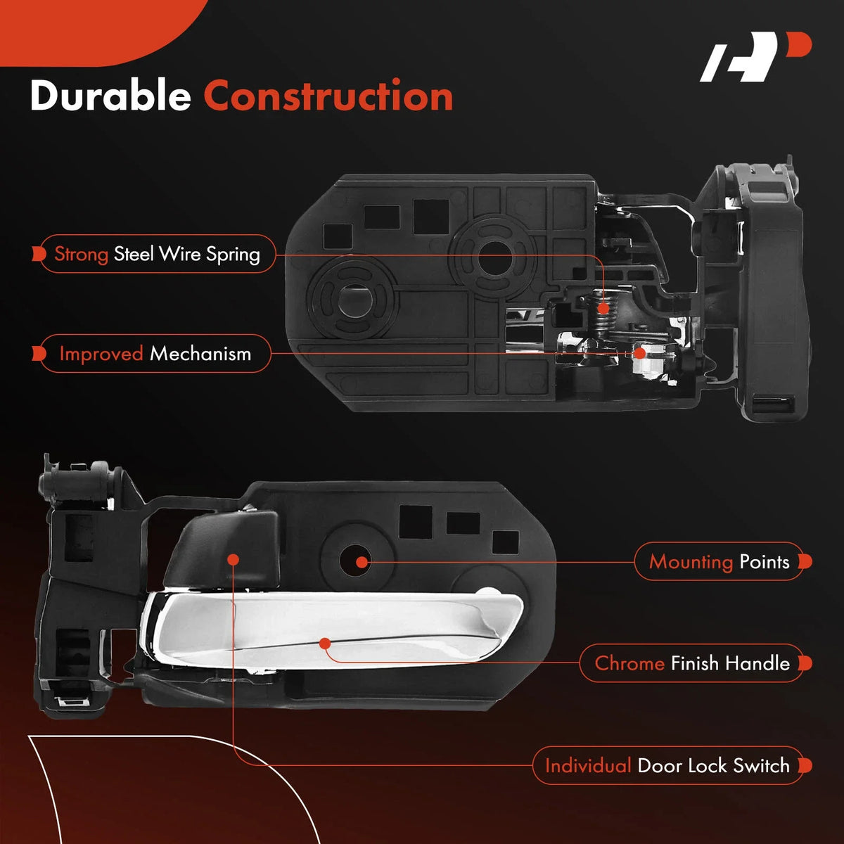Left Interior Door Handle for Honda Pilot, Ridgeline (2016–2022)