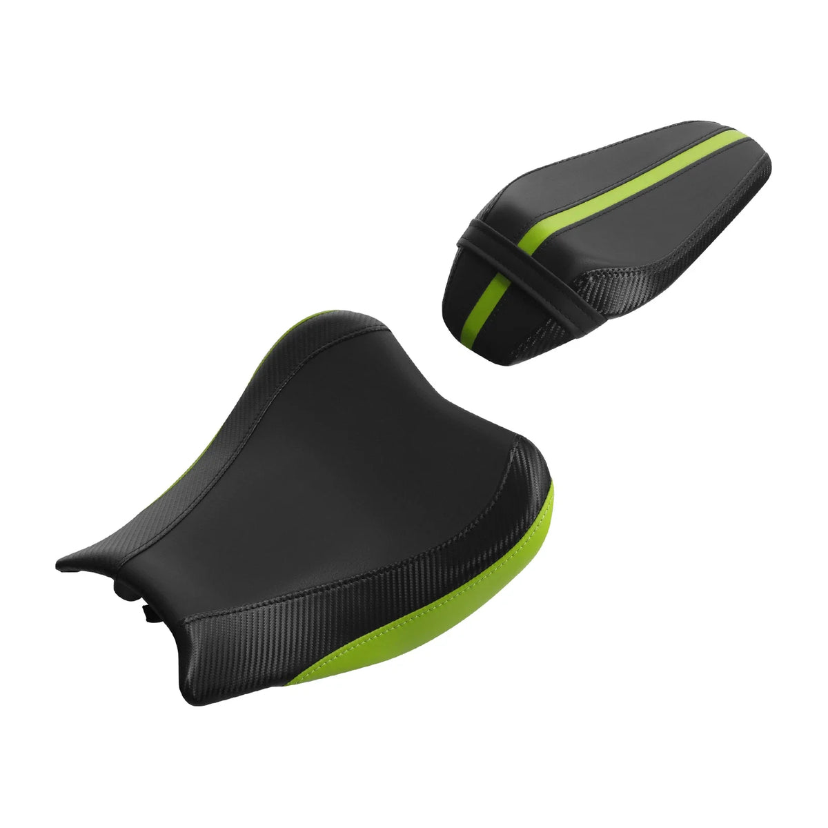 Driver & Passenger Seats - Black Green for Z900 (2017–2023) Kawasaki
