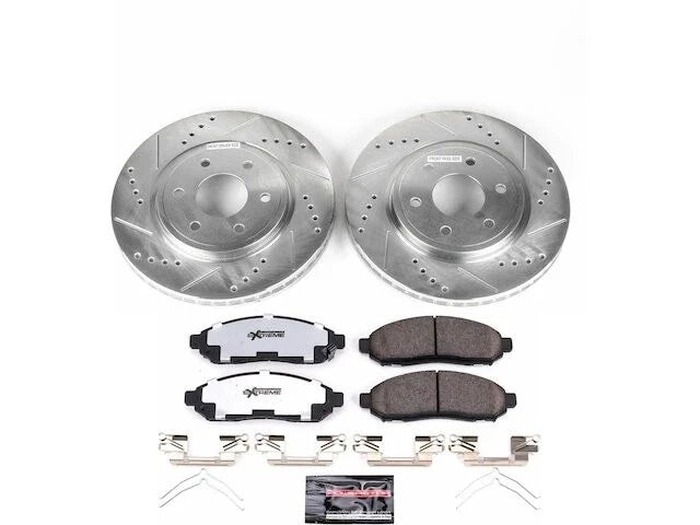 Front Brake Pad and Rotor Kit for Suzuki Equator (2009–2012) JC938FD