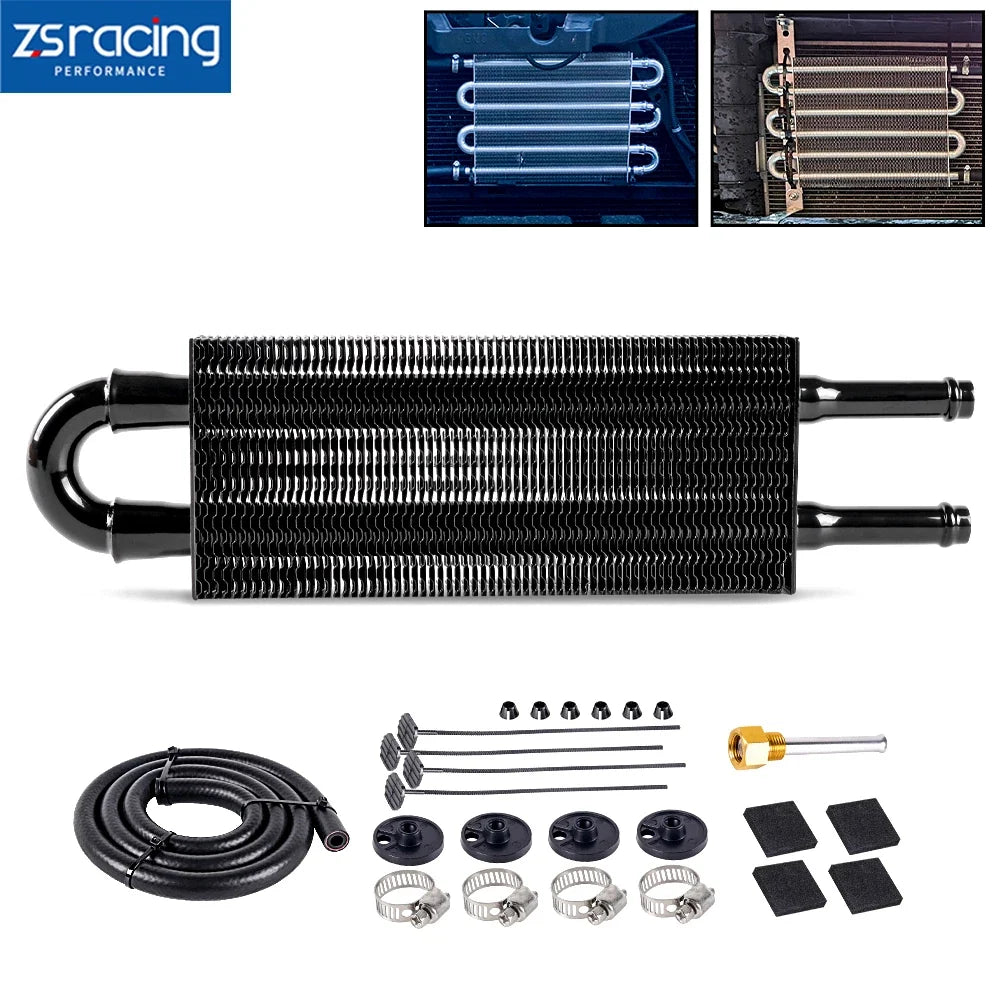 2 Row Oil Cooler Kit for Auto-Manual Transmission Radiator