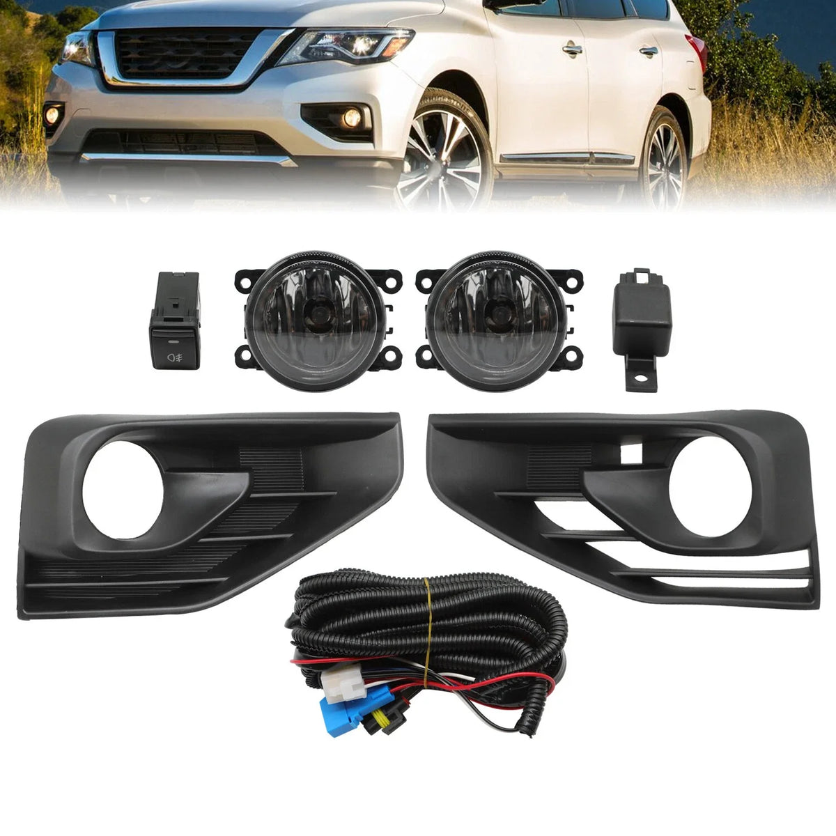 Pair of Fog Lights for Nissan Pathfinder (2017–2020)