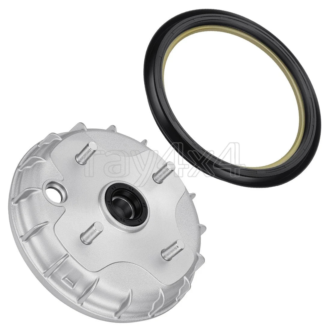 Front Brake Drum Hub & Dust Seal for Honda Rancher 350 TRX350TM (2000–2006)