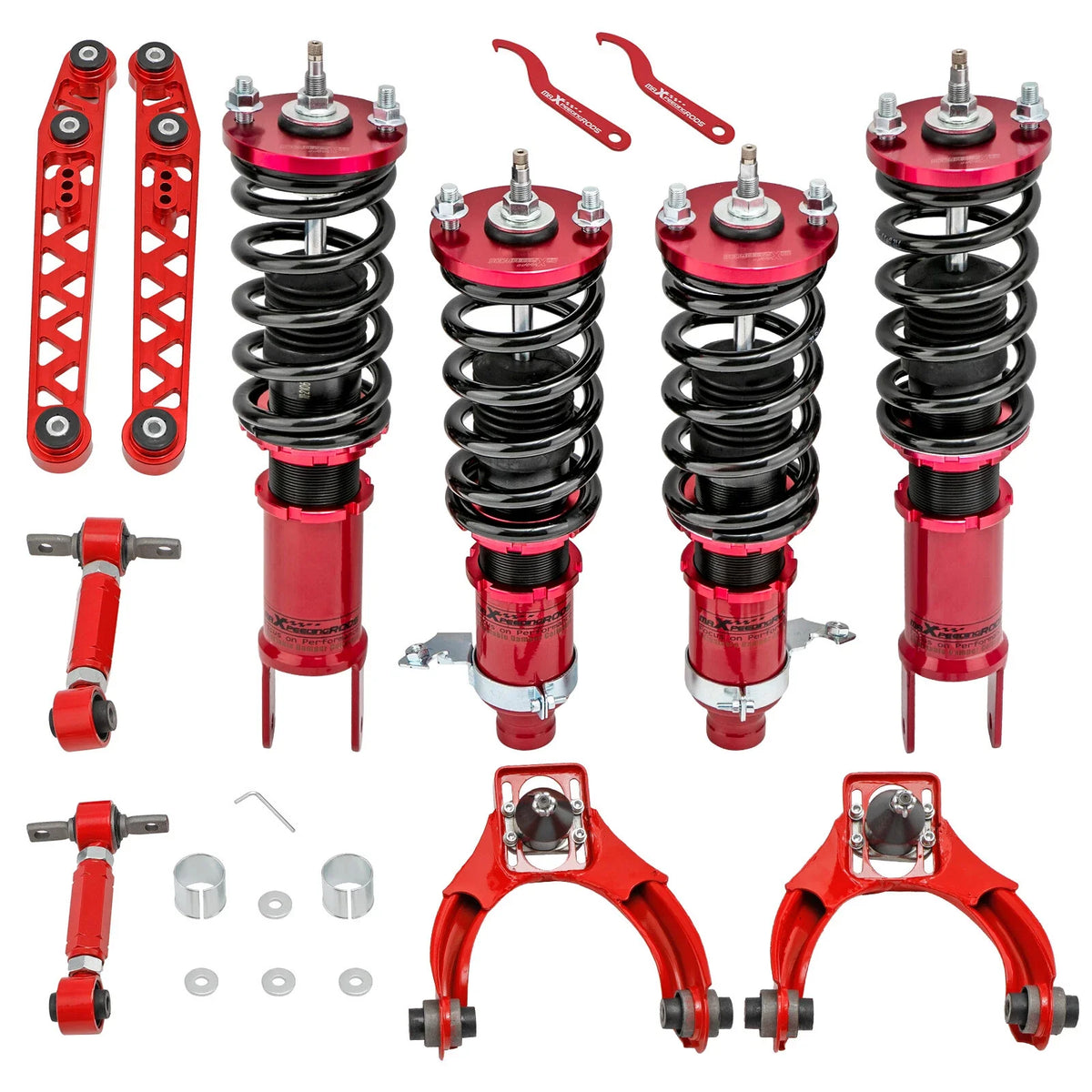 Coilover Struts Set with Control Arms & Camber Kit for Honda Civic EK (1996–2000)