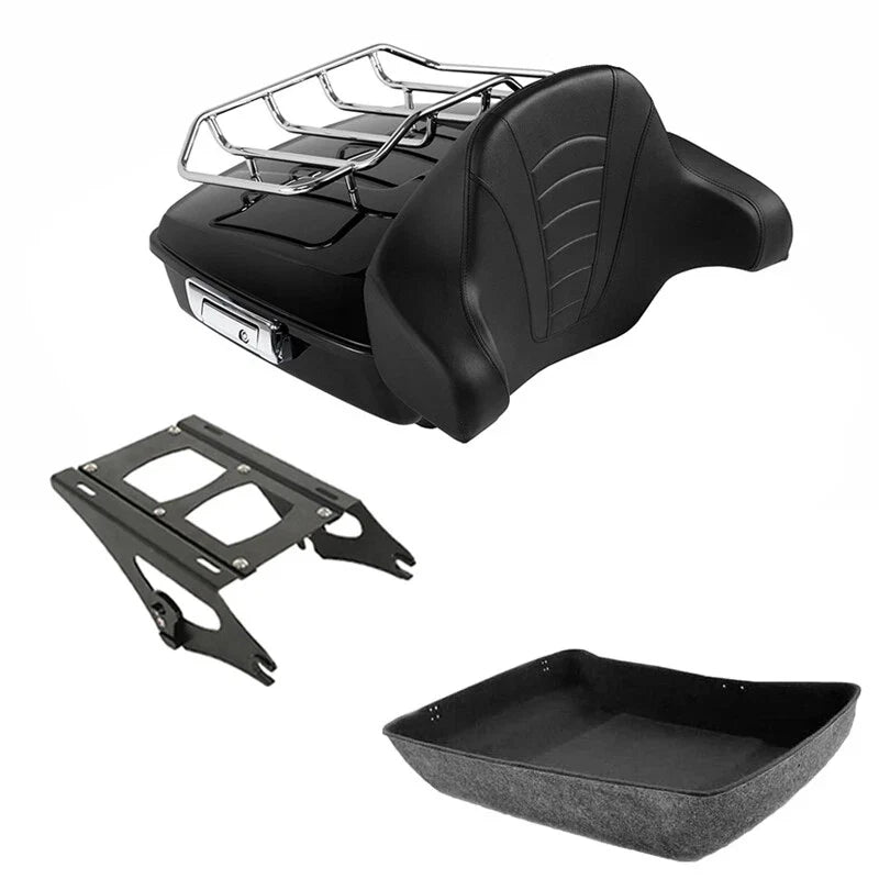Chopped Backrest Rack Mount for Touring Harley 2014-2026