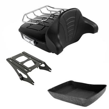 Chopped Backrest Rack Mount for Touring Harley 2014-2026