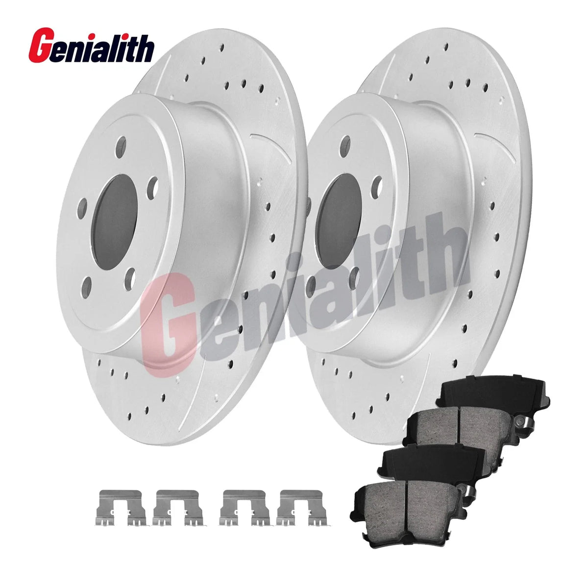 Rear Brake Rotor & Ceramic Pad Set for Dodge Charger Challenger 2006-2020