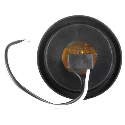 Amber 2 Inch Round Side Marker Clearance Lights 9 LED - Set of 8