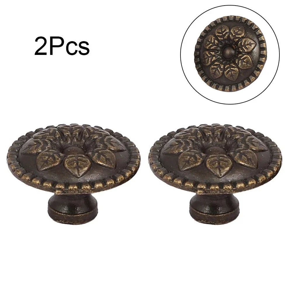 2 Antique Cabinet Knobs for Kitchen Decor