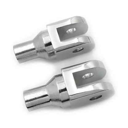 Chrome Footpeg Footrest Adapter for Harley FXBB FXBR FXBRS FXLR 2018-2023