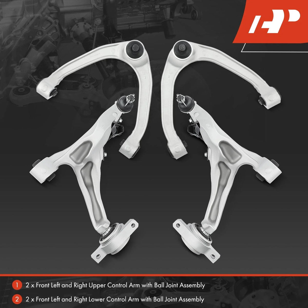 Set of 4 Ball Joints & Control Arms for Infiniti