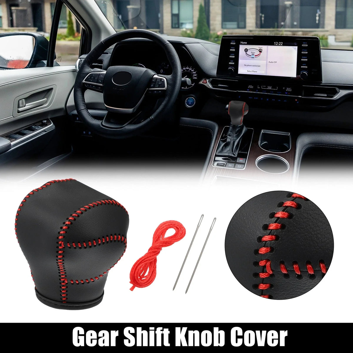 Gear Shift Knob Cover Trim for Toyota Sienna (2021–2022) 723115041125