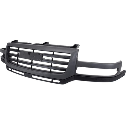 Grille for GMC Sierra 2500 HD 3500 (2003–2007) Gray Shell Black Insert