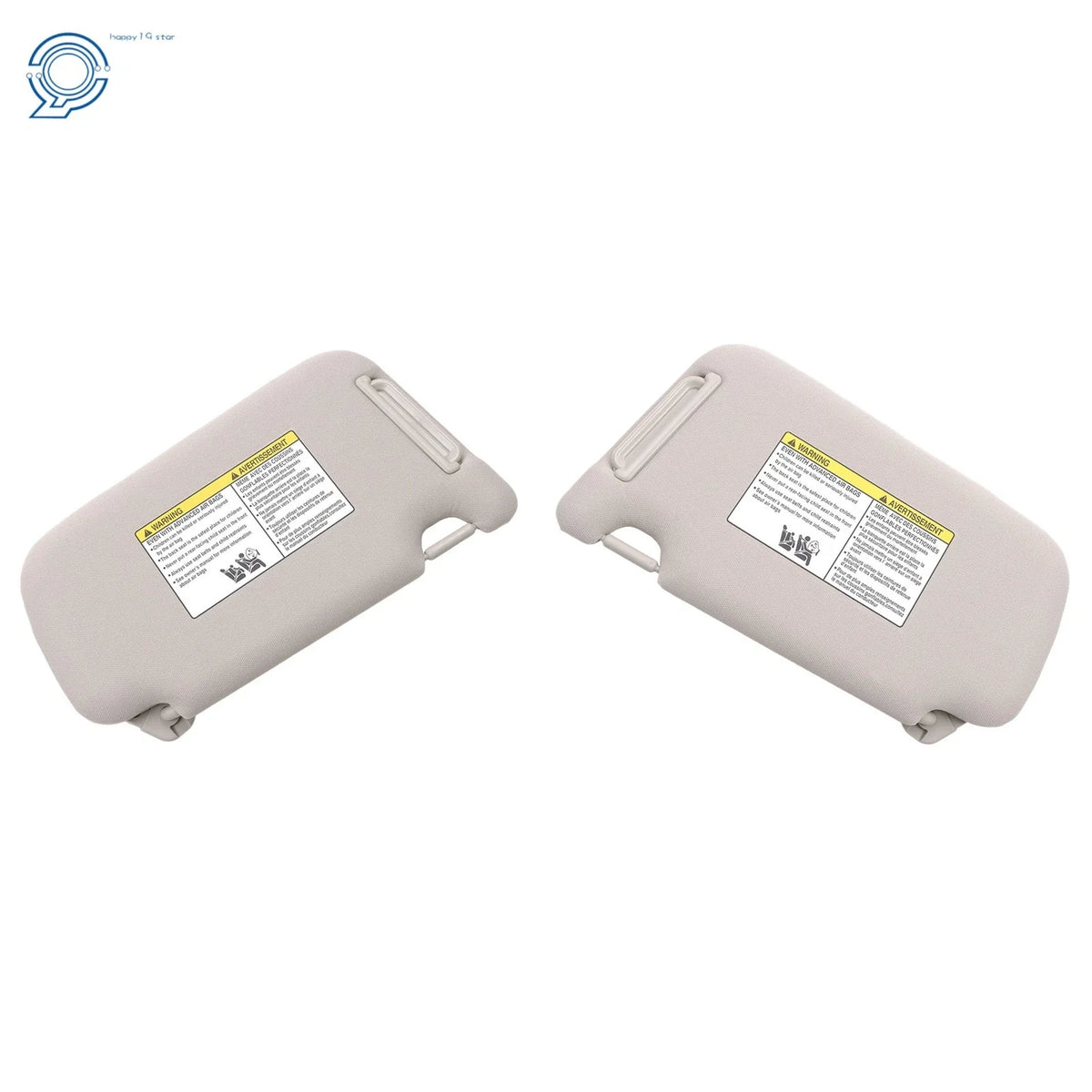 Sun Visors Set of 2 with Vanity Mirror - Gray for Nissan Sentra 2013-2019