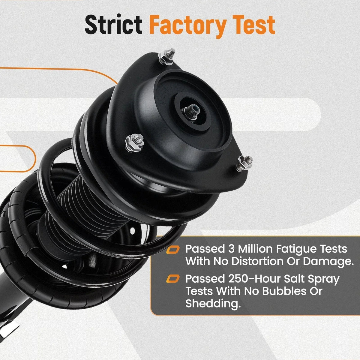 4X Front Strut w/ Spring & Sway Bar Link for 2016-2017 Subaru Crosstrek