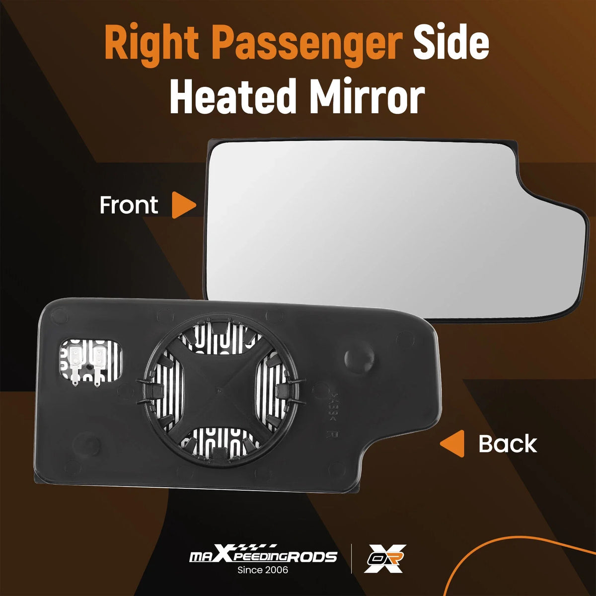 Tow Mirror Glass Right Lower Convex for 2007-2018 Chevy Silverado