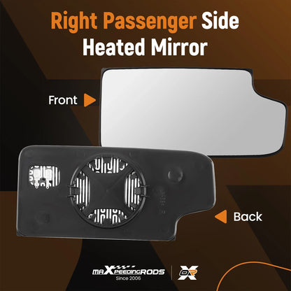 Tow Mirror Glass Right Lower Convex for 2007-2018 Chevy Silverado