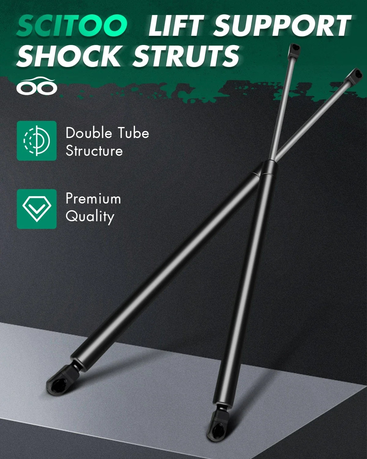 2X Liftgate Hatch Tailgate Lift Supports Struts for Ford Explorer (2001–2012)
