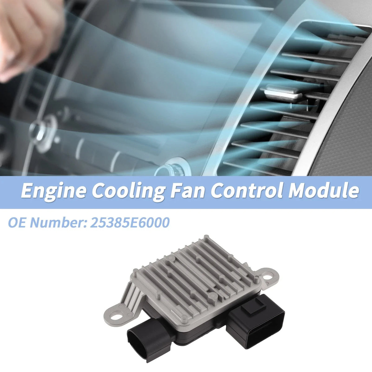 Engine Cooling Fan Control Module No.25385E6000 for Hyundai Sonata (2016–2019)